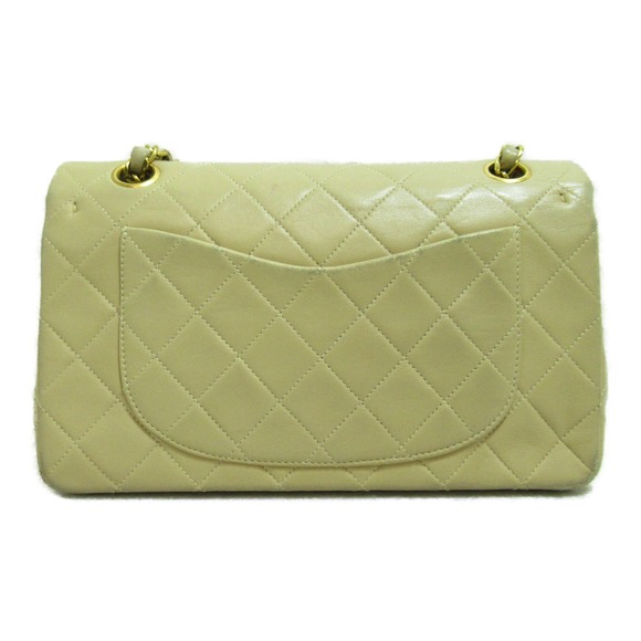 Chanel Bag Matelasse Lambskin Shoulder Chain Beige - Picture 1 of 10